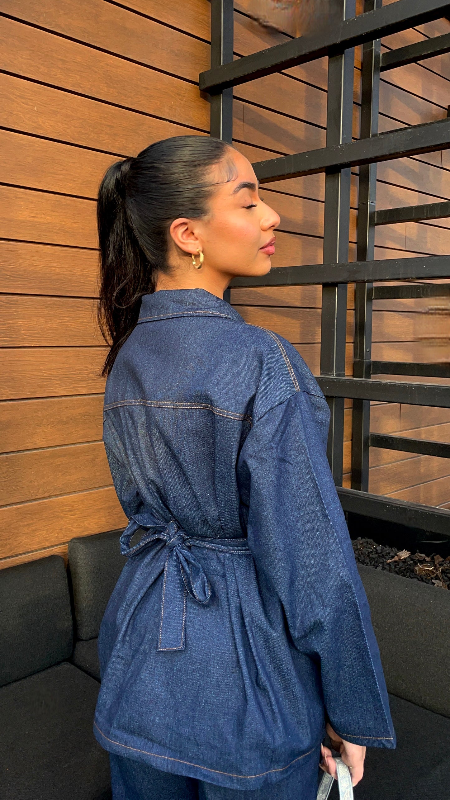 Structured Denim Set