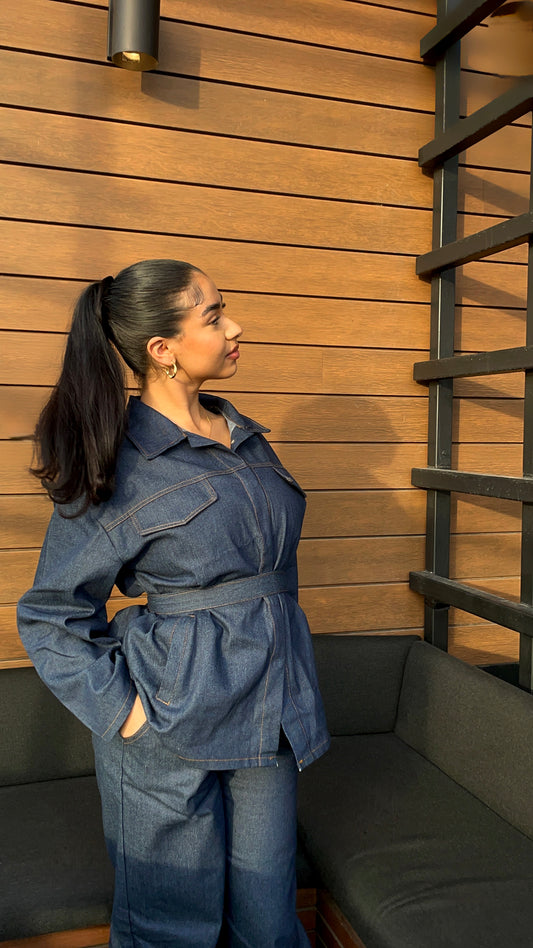 Structured Denim Set