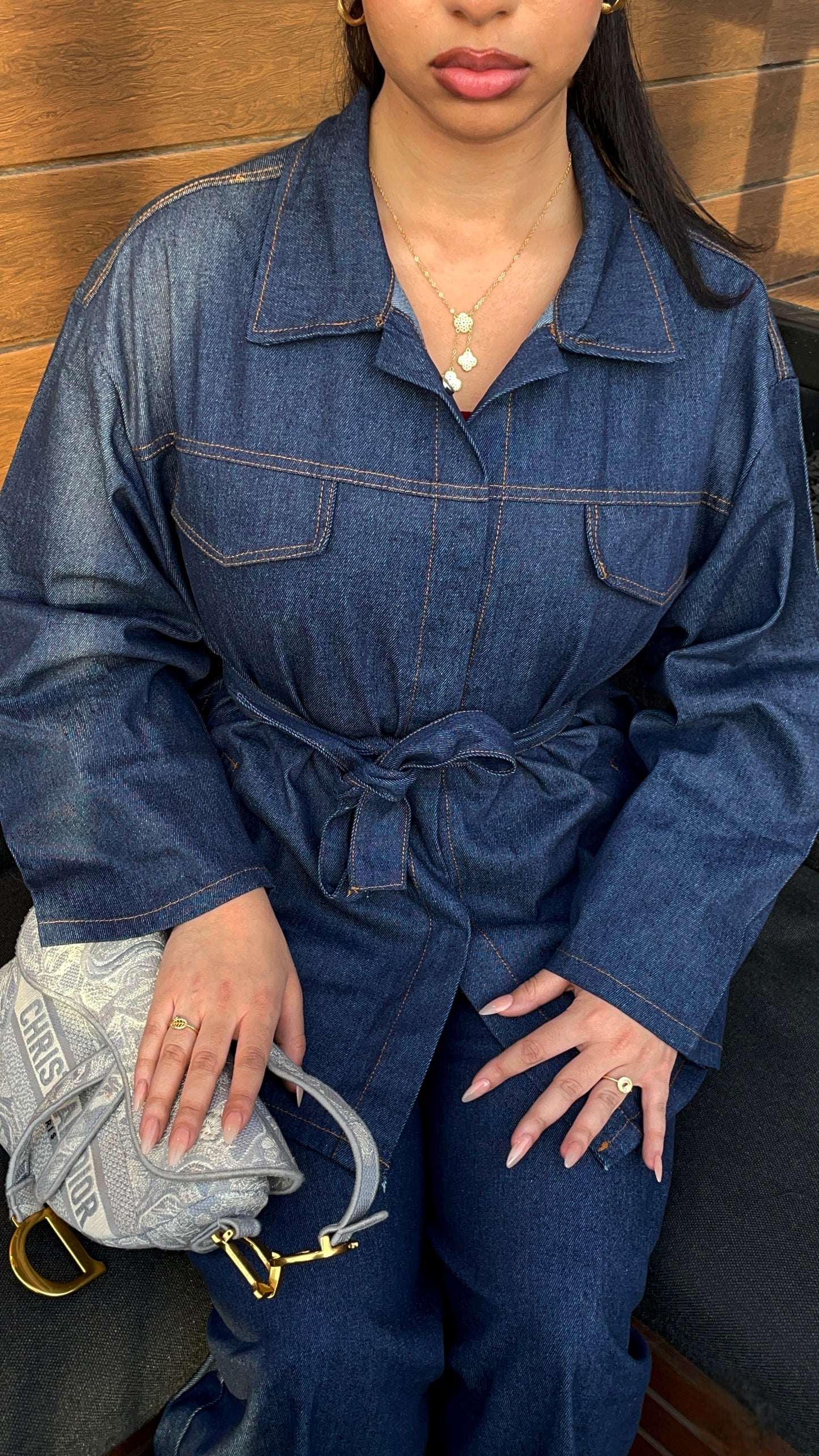 Structured Denim Set